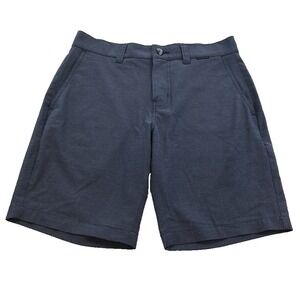 Travis Mathew Waylay Shorts Mens 30 Blue Micro Stripe Golf Preppy Office